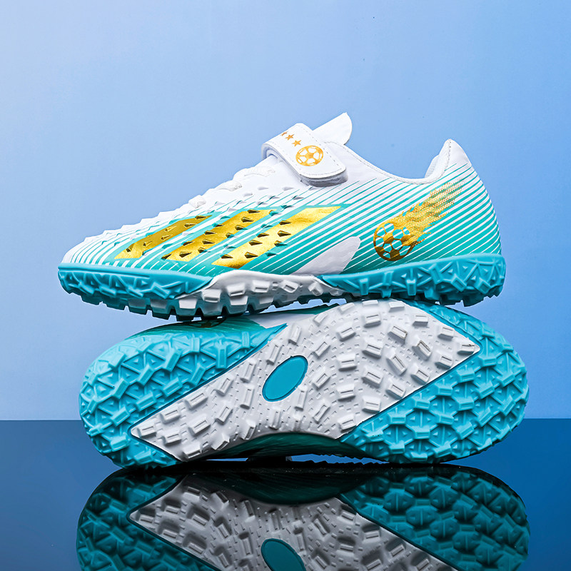 回力女童新品足球鞋儿童碎钉TF旋钮小学生女孩草地防滑比赛训练鞋