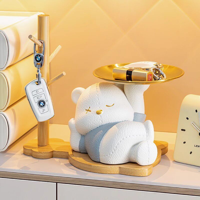 暴力熊玄关桌缪按钥匙收纳摆件