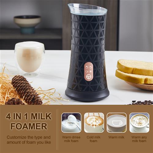 2023新款跨境新款全自动咖啡机打奶泡器电动奶泡机意式咖啡牛奶加