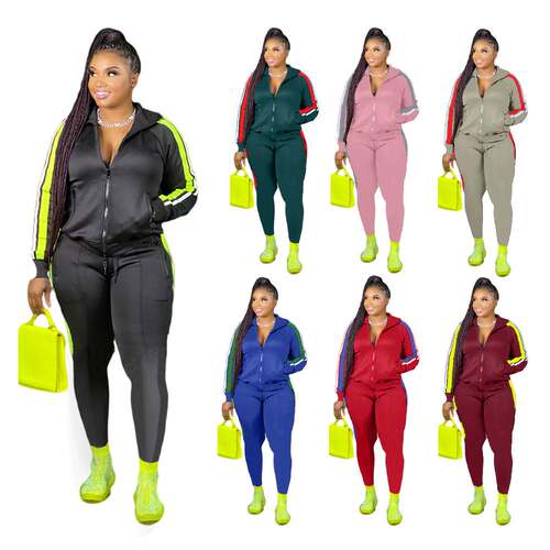 极速2 Piece Set Women Fall Clothes Sweatsuit Joggers Outfit