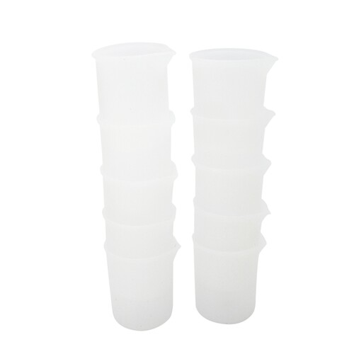 好货10Pcs Silicone Measuring Cups 100 Ml Silicone Cups Non