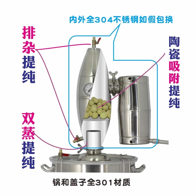 好货酿哥直销家用小型酿酒设备酿酒机高酒质蒸酒器纯露机免费赠送