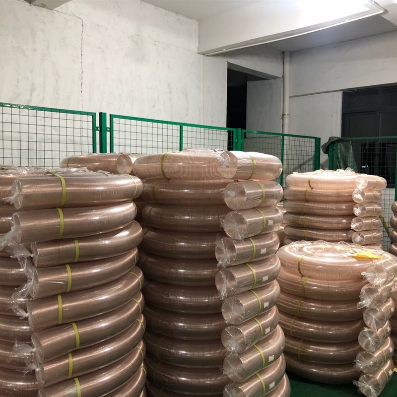好货包邮耐高压镀铜钢丝木工吸尘软管透明可伸缩雕刻机工业风管除