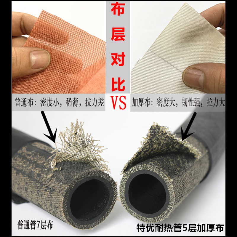 耐高温耐热高压蒸汽管软管胶管气管水管橡胶管软管工业锅炉蒸汽管