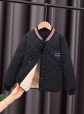 好货校服神器棉衣内胆棉服儿童加绒加厚男女中大童小学生羊糕绒内
