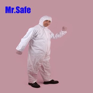 Mr.Safe安全先生C1防护服一次性连体服检查隔离防尘带帽养殖勘查
