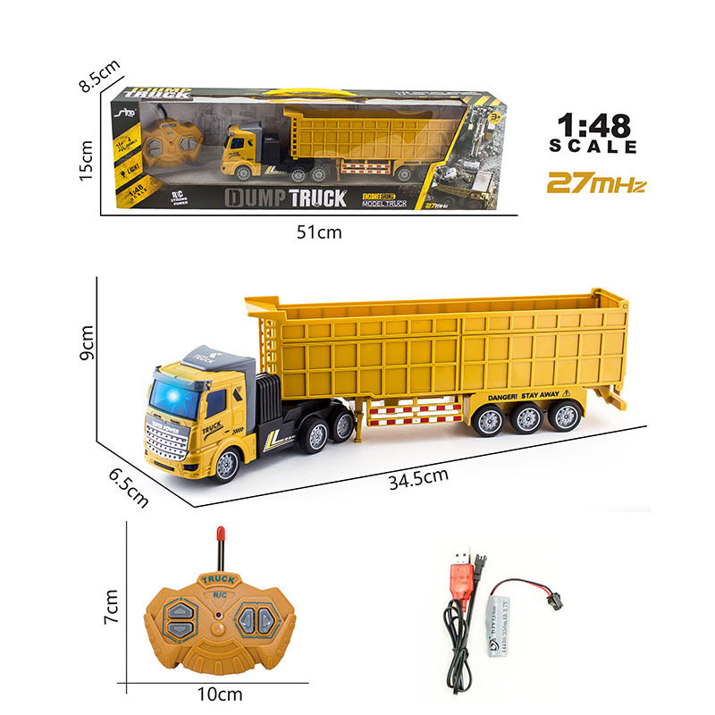 极速1/48 4CH Wireless Remote Control Engineering Truck Heavy
