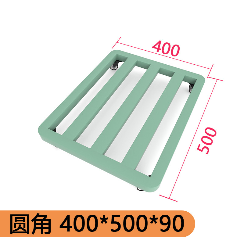 极速长方形移动花盆托盘圆形带万向轮滑轮花架底座底盘托可轮子拖