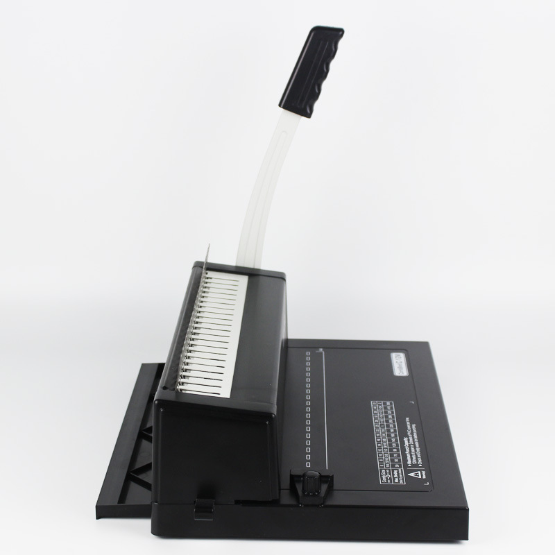 新品新C12M打孔机装订机 手动疏式夹条装订P机办公用胶圈装订机双