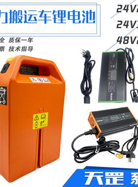 诺力电动叉车锂电池天罡PTE15N/20N电瓶24V20A地牛充电器原厂配件