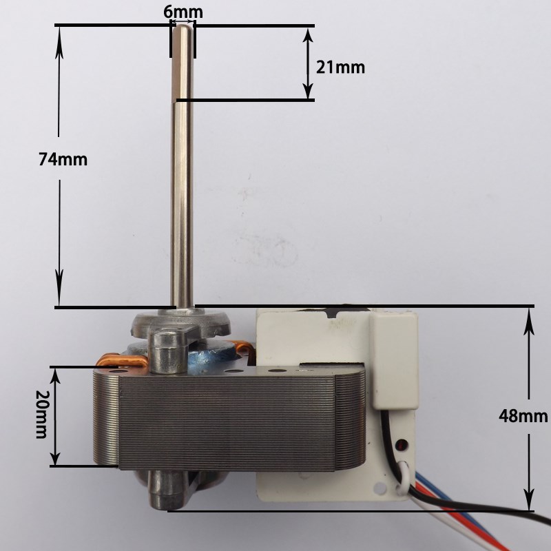 YJ61-16/20通用罩极异步电动机微型小风扇塔扇循环扇马达220V电机