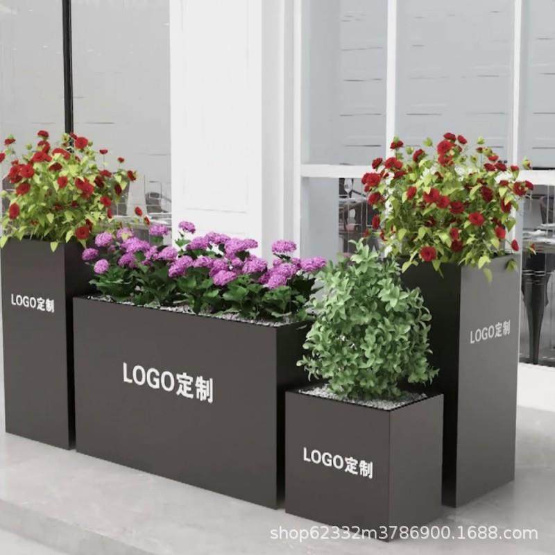 户外铁艺花箱广场室外围栏不锈钢花槽花坛售楼部庭院花盆组合套装,鲜花速递/花卉仿真/绿植园艺,花架,淘宝优惠券,粉丝福利购,淘宝优惠卷