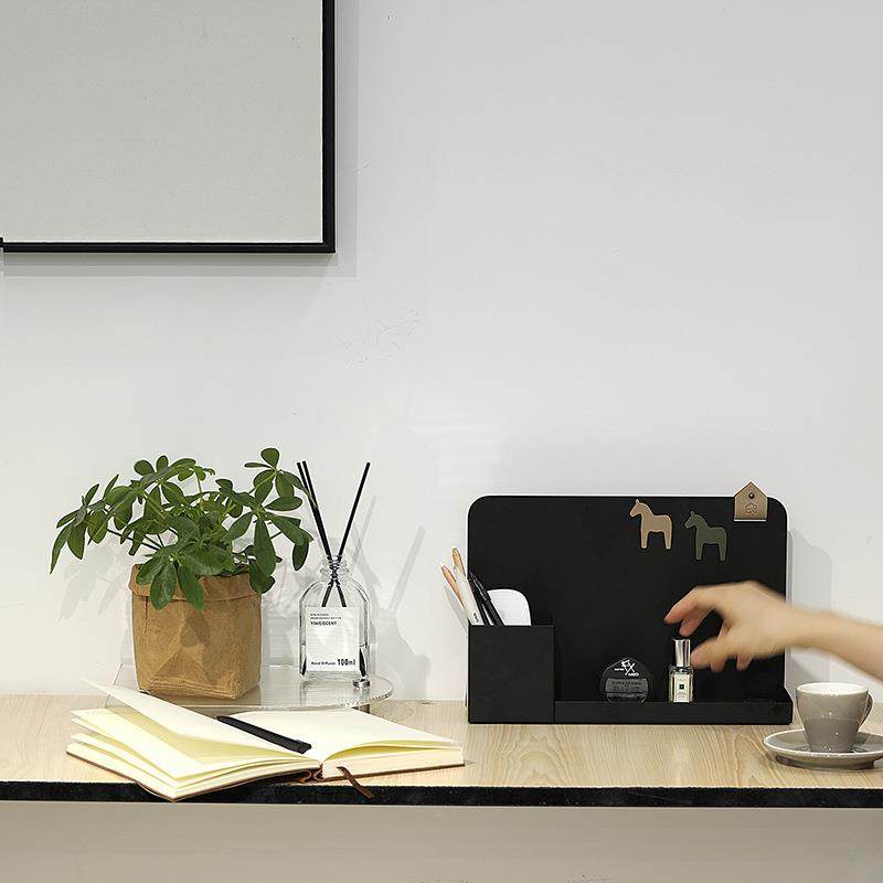桌面收纳盒创意笔筒办公用具收纳盘ins风铁艺文具盒北欧皮质托盘,收纳整理,首饰盒,淘宝优惠券,粉丝福利购,淘宝优惠卷