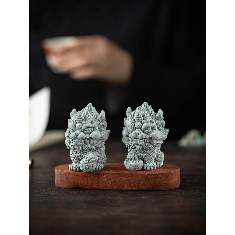 新中式绣球元宝麒麟一对茶宠摆件可爱瑞兽招财镇纸鱼缸造景装饰品,包装,其它包装袋,淘宝优惠券,粉丝福利购,淘宝优惠卷