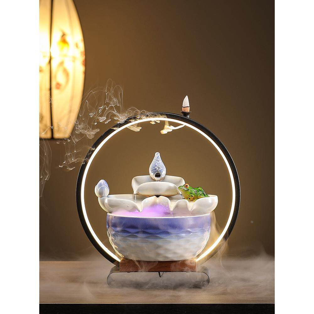 新中式荷叶连连招财流水摆件循环水鱼缸创意石磨时来运转乔迁礼品,工业油品/胶粘/化学/实验室用品,烧杯/烧瓶,淘宝优惠券,粉丝福利购,淘宝优惠卷