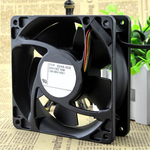 全新  12CM 12038 24v 16W 双滚珠 散热风扇TYP 6248-008