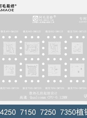 SM4350/6115/6125/7125/7150钢网/SM7225/7250/7350/CPU植锡网