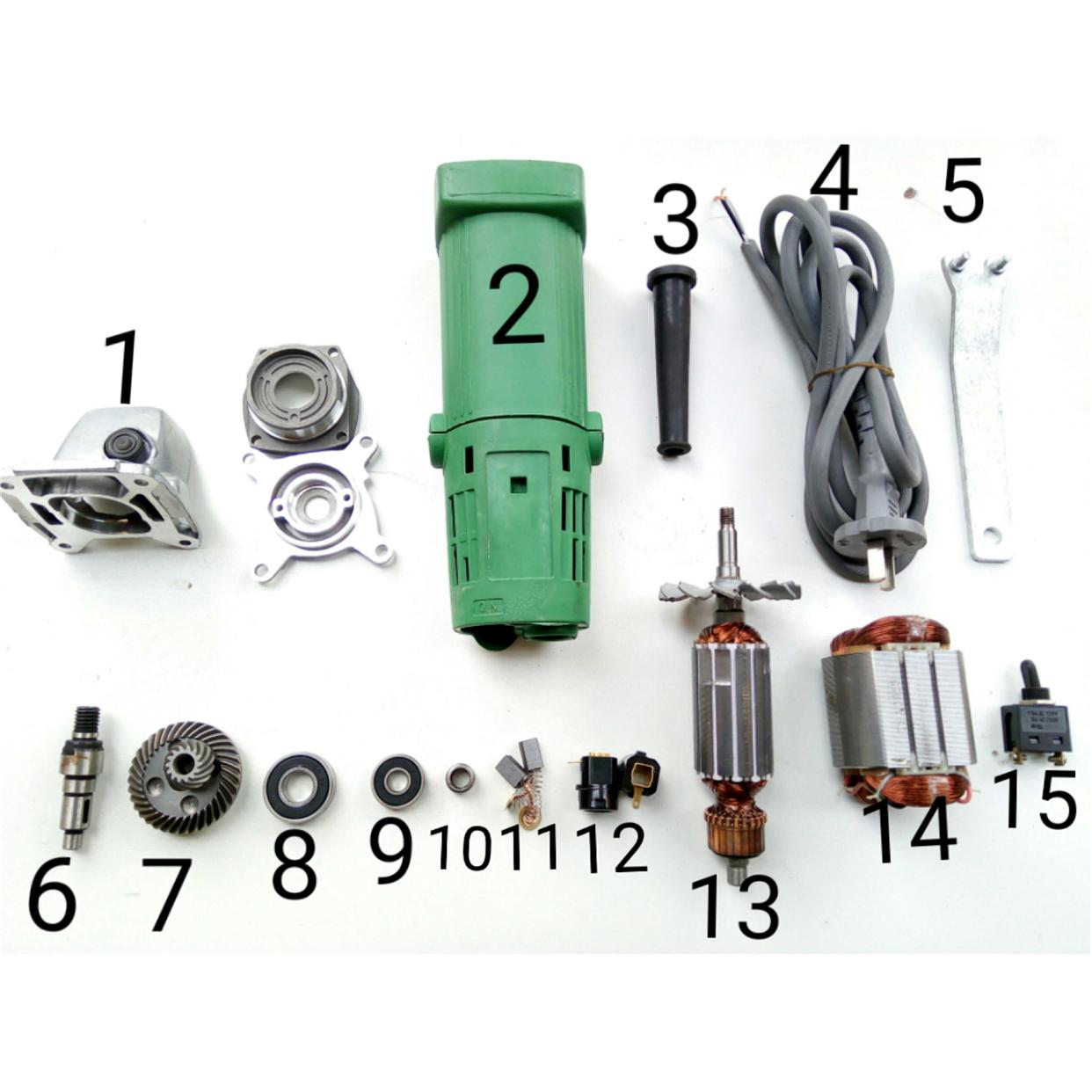 适配日立100角磨机配件 日立G10sF3磨机转子定子机壳开关齿轮轴承