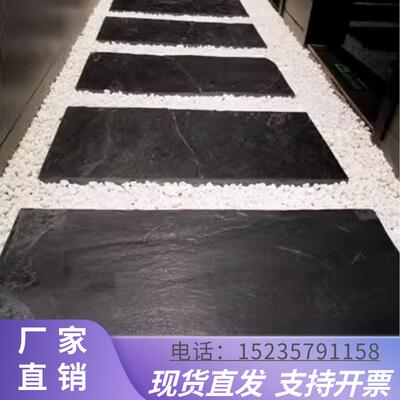 黑龙江青石板地砖庭院花园圆形长方形踏步石脚踏不规则草坪汀步石