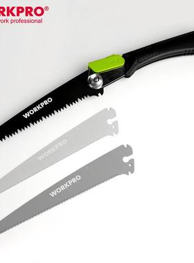 万克宝手锯木工锯子折叠锯硬木塑料锯园林锯金属锯W016066N