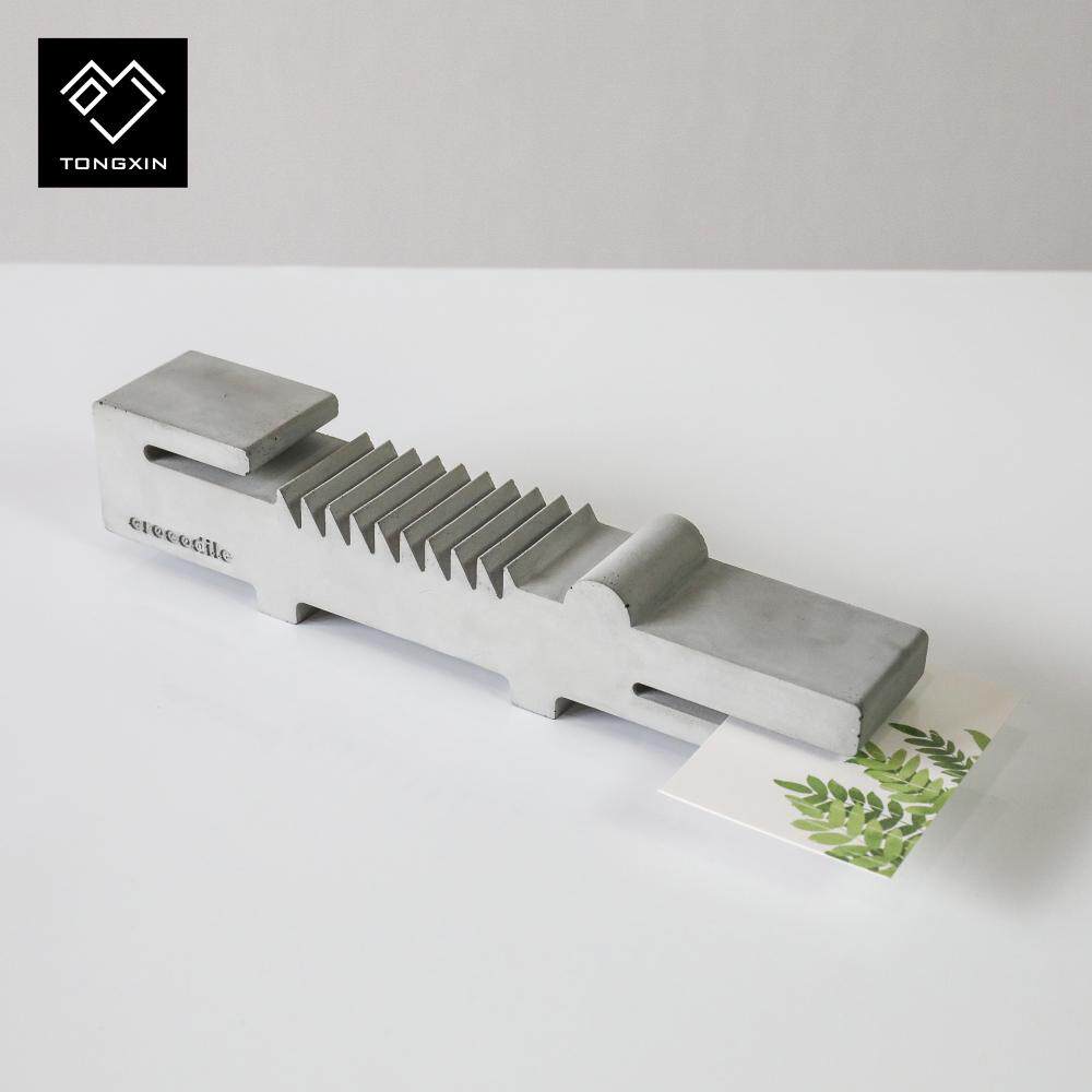 初牛ins水泥鳄鱼北欧摆件 现代简约创意个性桌面家居软装饰品礼物