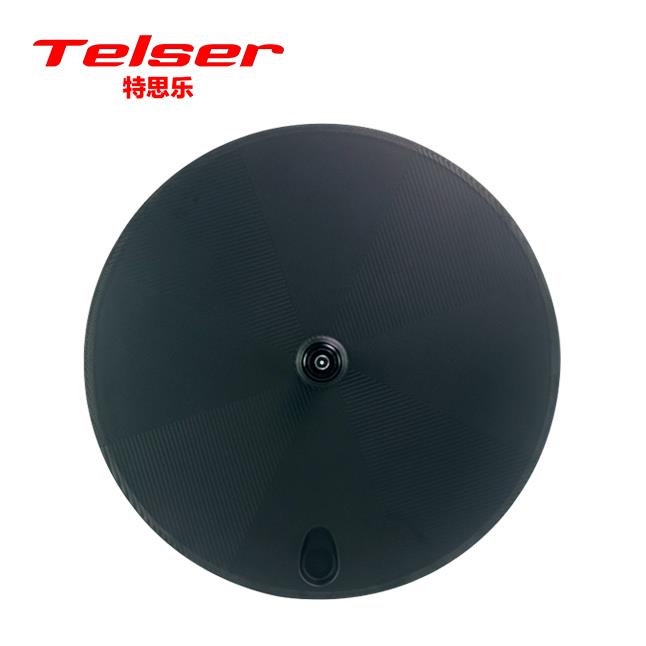 碳纤维碟轮自行车轮组风盘公路死飞封闭轮场地轮公路车TT车轮大饼