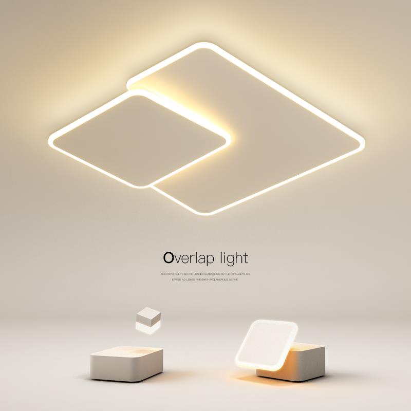 光创意卧室灯简约现代led吸顶灯方形客厅餐厅房间2025新款灯具