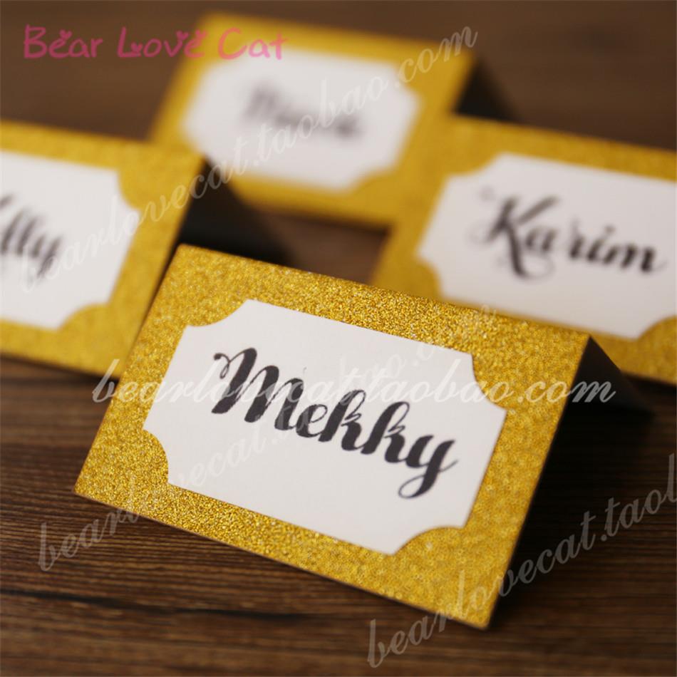 闪亮立体婚礼席位卡 会议高档台卡 公司年会桌卡婚庆嘉宾名字卡