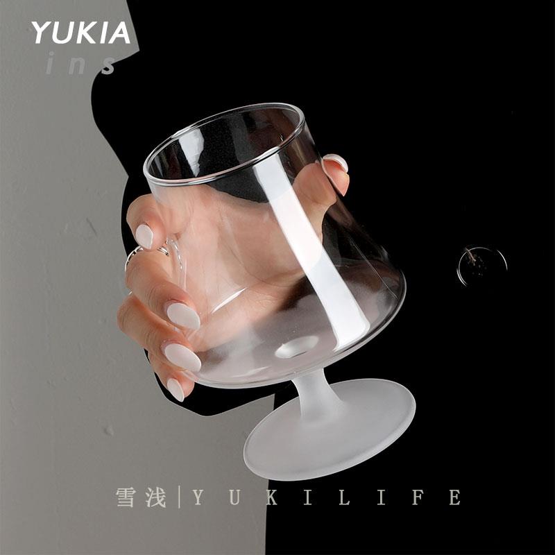 {夕雾结长空 晚灯明窗}中古玻璃杯芬兰vintage白兰地酒杯洋酒杯子