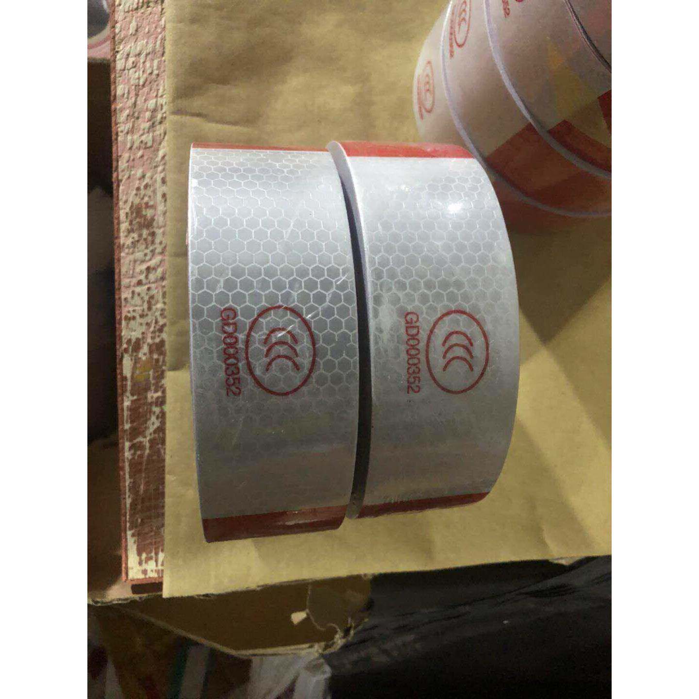 货车反光贴 汽车反光条 车身反光纸 红白反光膜红白反光纸包邮