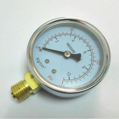 气压液压测量表 表盘直径60mm 压力10kg/cm2 150psi m14x1.5 y60