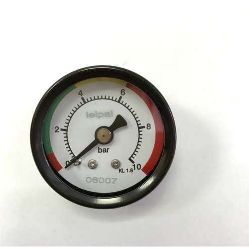 红黄绿三色 压力表 压力0-10bar 直径41.5MM 轴向 螺纹Z1/8NPT