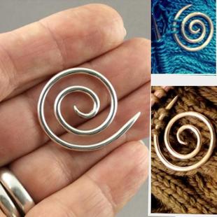 Spiral needles螺旋电缆针针织针夹DIY编织针 cable knitting