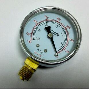 負壓表 0in.hg 0mm.hg Φ60mm 真空表 真空壓力計 760