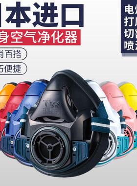 日本重松TW01SC防尘口罩口鼻罩打磨粉尘防雾霾灰尘面罩活性炭面具