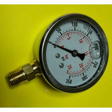 注油防震压力测试表 ynt-631a 0-25bar 0-350psi 防震压力表 63MM