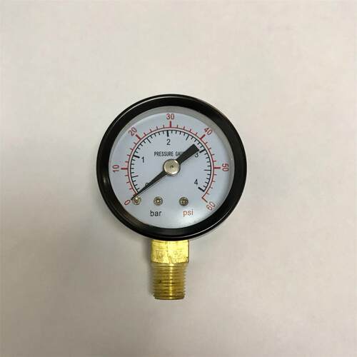 压力表 Y-40 压力0-4bar 0-60psi 直径40mm 螺纹ZG1/8 径向 28牙