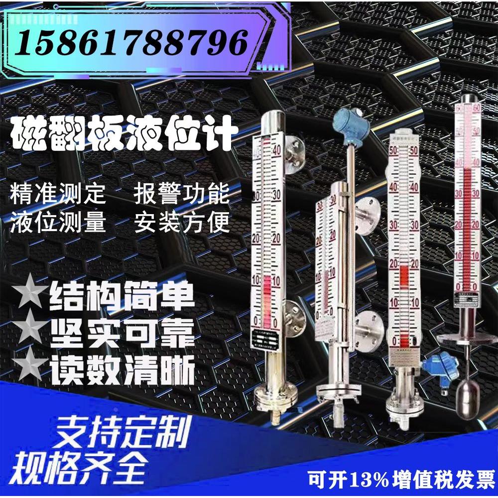 磁翻板液位计水位不锈钢pp材质带远传4-20mA模拟量磁性开关量输出