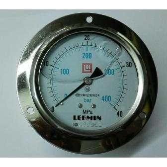 LH LEEMIN轴向带边耐震压力表 YTN-100IⅤ 40mpa 400bar 液压表