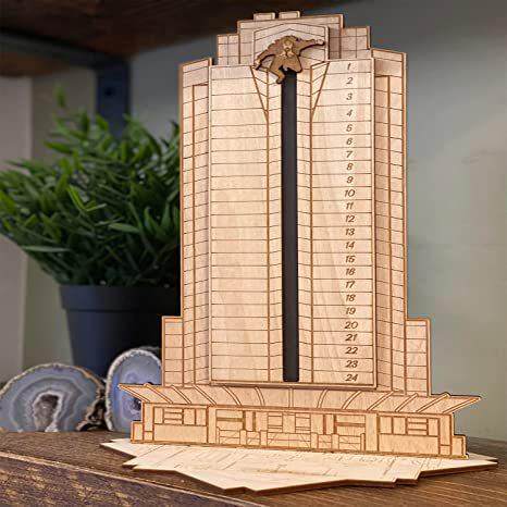 新款Die Hard Advent Calendar圣诞硬汉降临日历木质工艺品