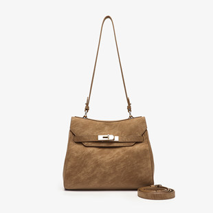 卡尔 百搭通勤单肩包CK251140Q卡其 蔻斯时尚