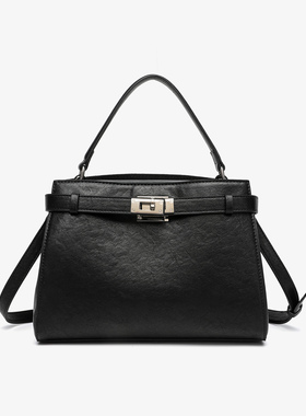 卡尔 蔻斯时尚百搭植鞣凯莉包CK251115A黑色