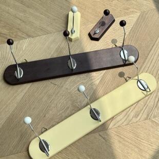 ins中古榉木挂钩服装店试衣间入户玄关墙面挂衣钩更衣室挂衣架