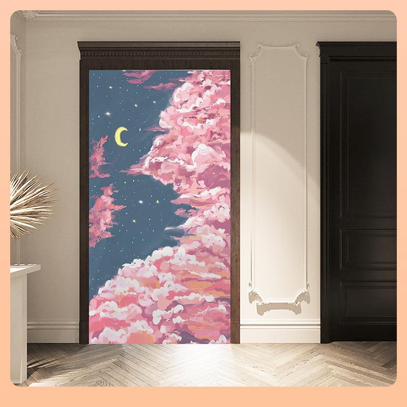 ⇖磨砂玻璃贴膜日系油画卫生间透光不透明防窥窗户防透浴室玻