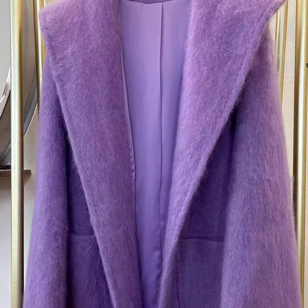 4号链接2025新品拉绒羊绒女款秋冬短款外套