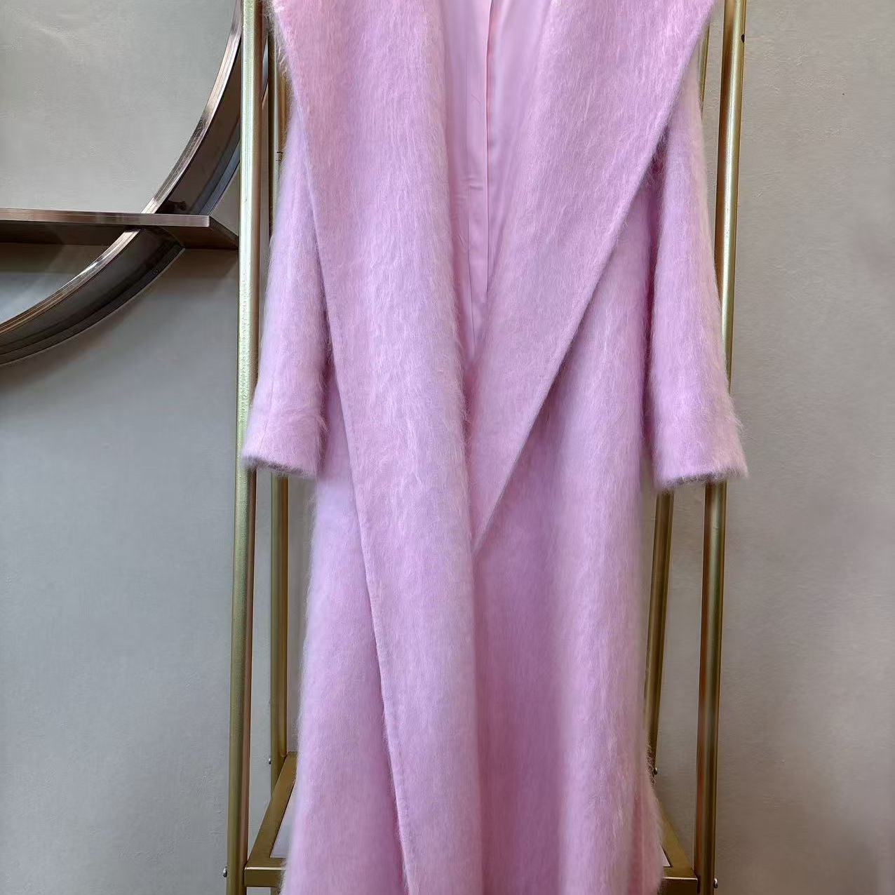 5号链接2025秋冬新款拉绒羊绒女款外套