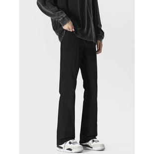 黑色直筒裤 修身 弯 夏 日叭氛围美国sp729高街男孩仔裤