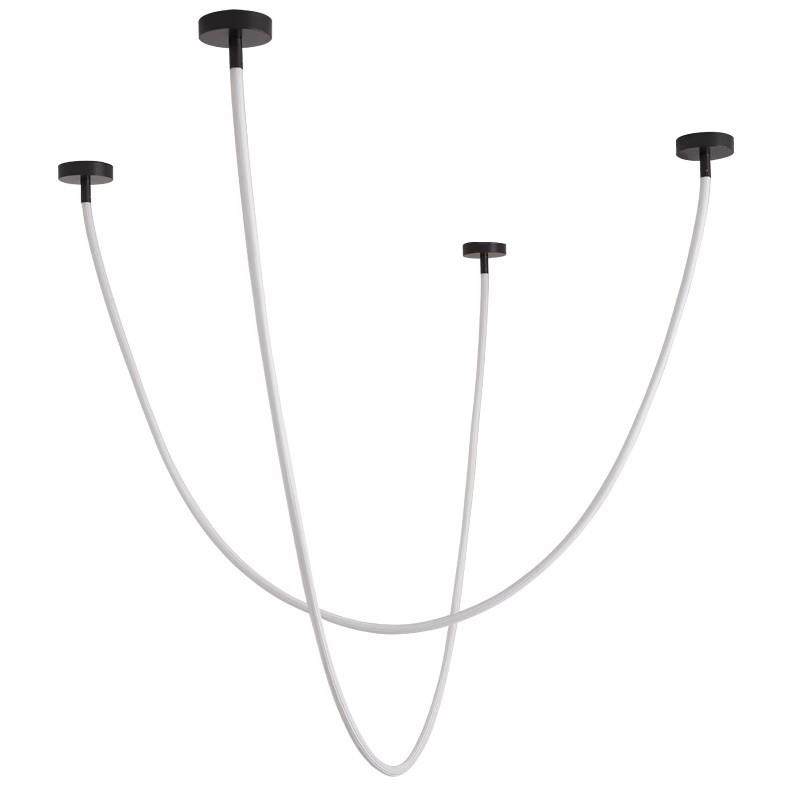 北欧极简线条灯设计师客厅样板房挑高复式别墅楼梯服装餐厅大吊灯,家装灯饰光源,智能吊灯,淘宝优惠券,粉丝福利购,淘宝优惠卷