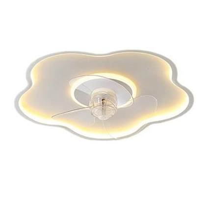 北欧极简主卧室吸顶灯风扇灯现代客厅摇头电扇灯家用餐厅灯具led