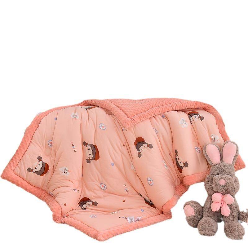 婴儿宝宝针织棉豆豆被机洗幼儿园小被子儿童冬被四季厂家4,床上用品,化纤被,淘宝优惠券,粉丝福利购,淘宝优惠卷